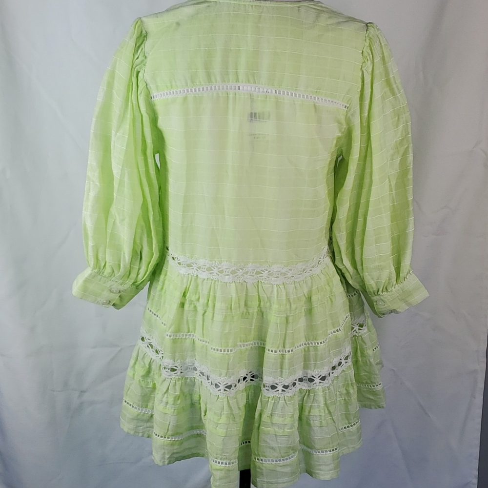 Free People Lime Colored Time Out Tunic Top  in XS - Picture 6 of 12